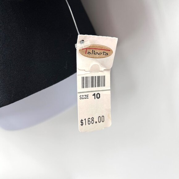 NWT TALBOTS BLACK SINGLE BUTTON BLAZER JACKET - 10 MADE IN USA - Picture 2 of 8